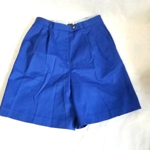 Talbots VTG David Brooks High Waisted Pleated Culottes Bermuda Shorts Sz…